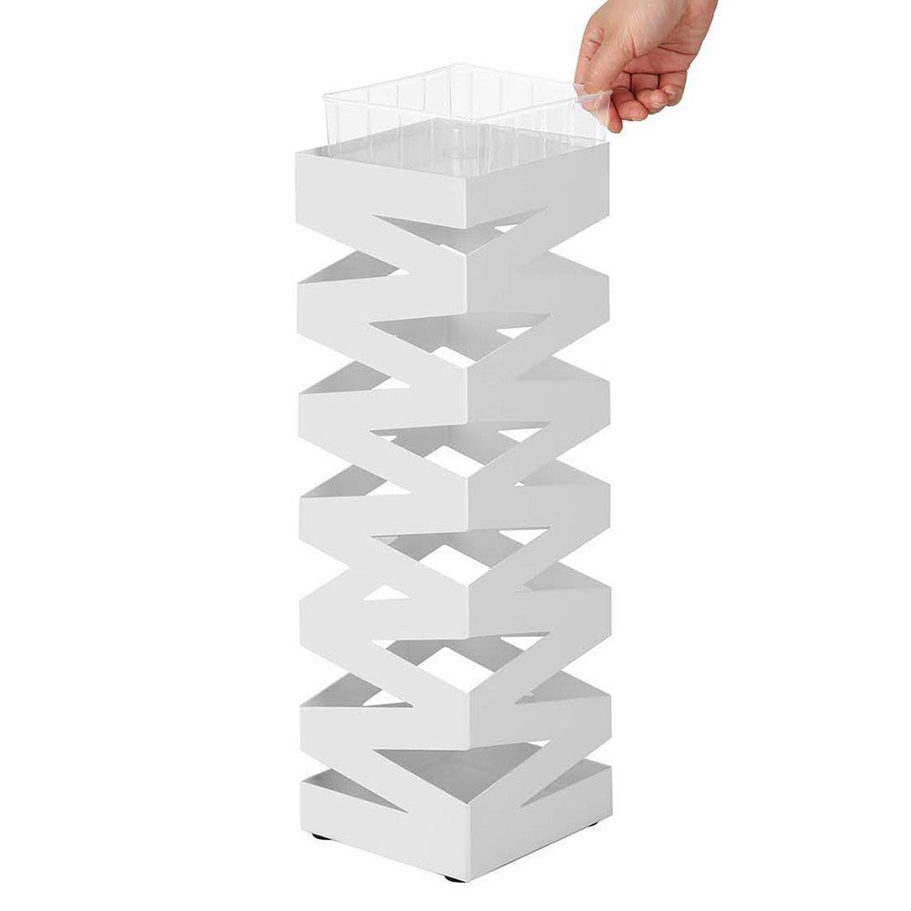 Stojan na dáždniky so zick-zack vzorom