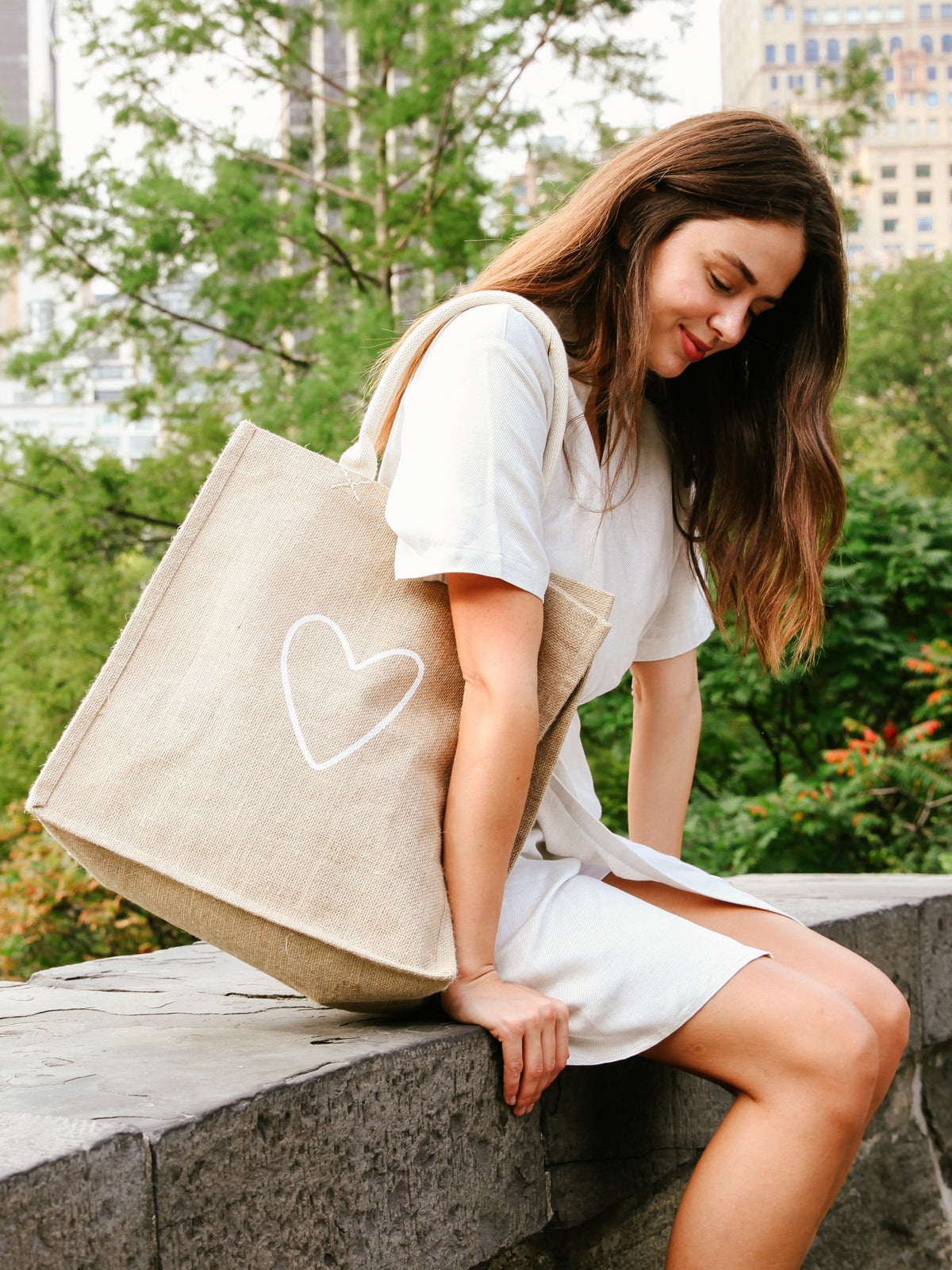 (Copie) Jute Canvas Market Bag - Love